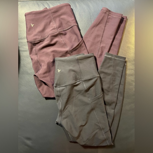 Old Navy 2-Pair High-Waisted PowerSoft 7/8 Leggings- Petite Small NWOT - Picture 3 of 5